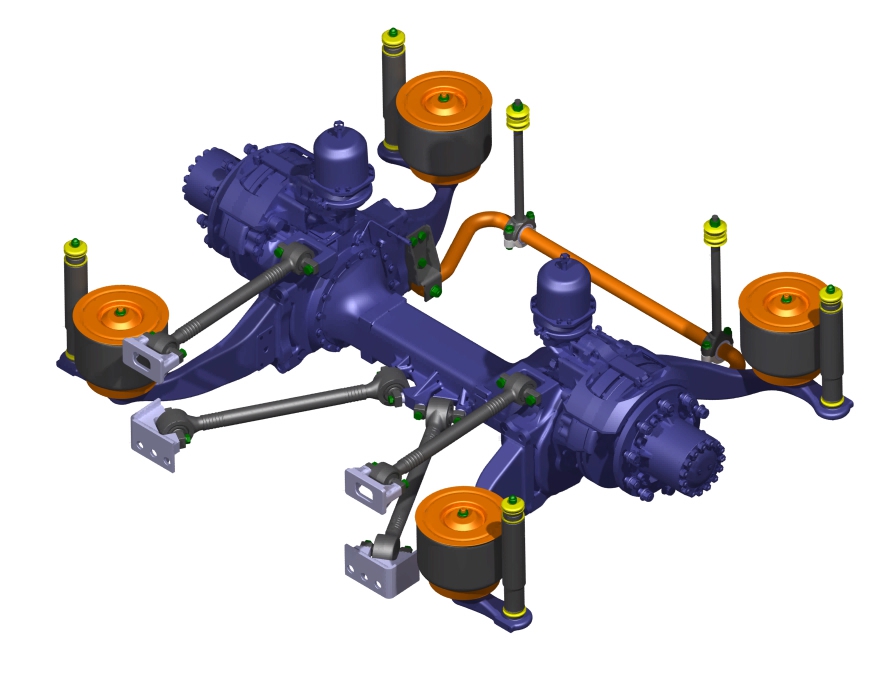 Lightweight Air Suspension System For 10-12m Large Bus