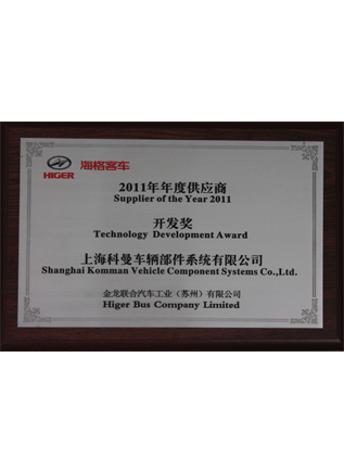 Supplier Development Award 2011